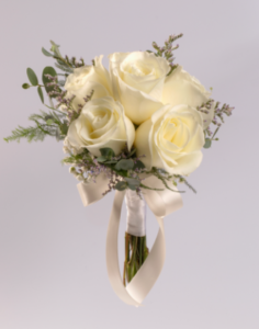 6 Flower Bouquet White